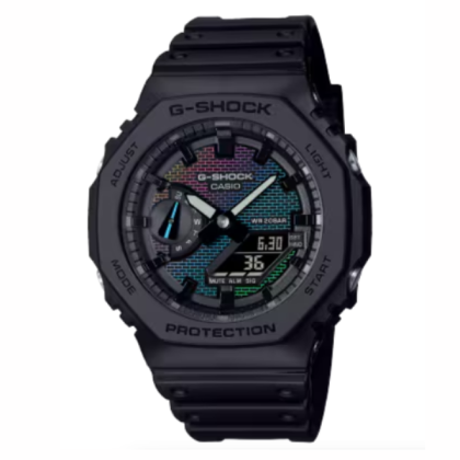 G-Shock GA-2100RW-1A Analog-Digital Black Resin Band Men Watch